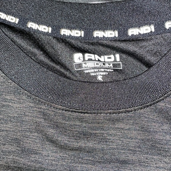 AND1 MENS MEDIUM SHORT SLEEVE TEE - Picture 2 of 3